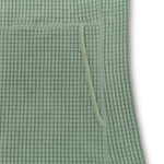 Pocket on womens grid fleece outdoor hoodie from Squak Mountain Co.