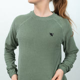 Women’s Dawn – Grid Fleece Mid-Layer Crewneck