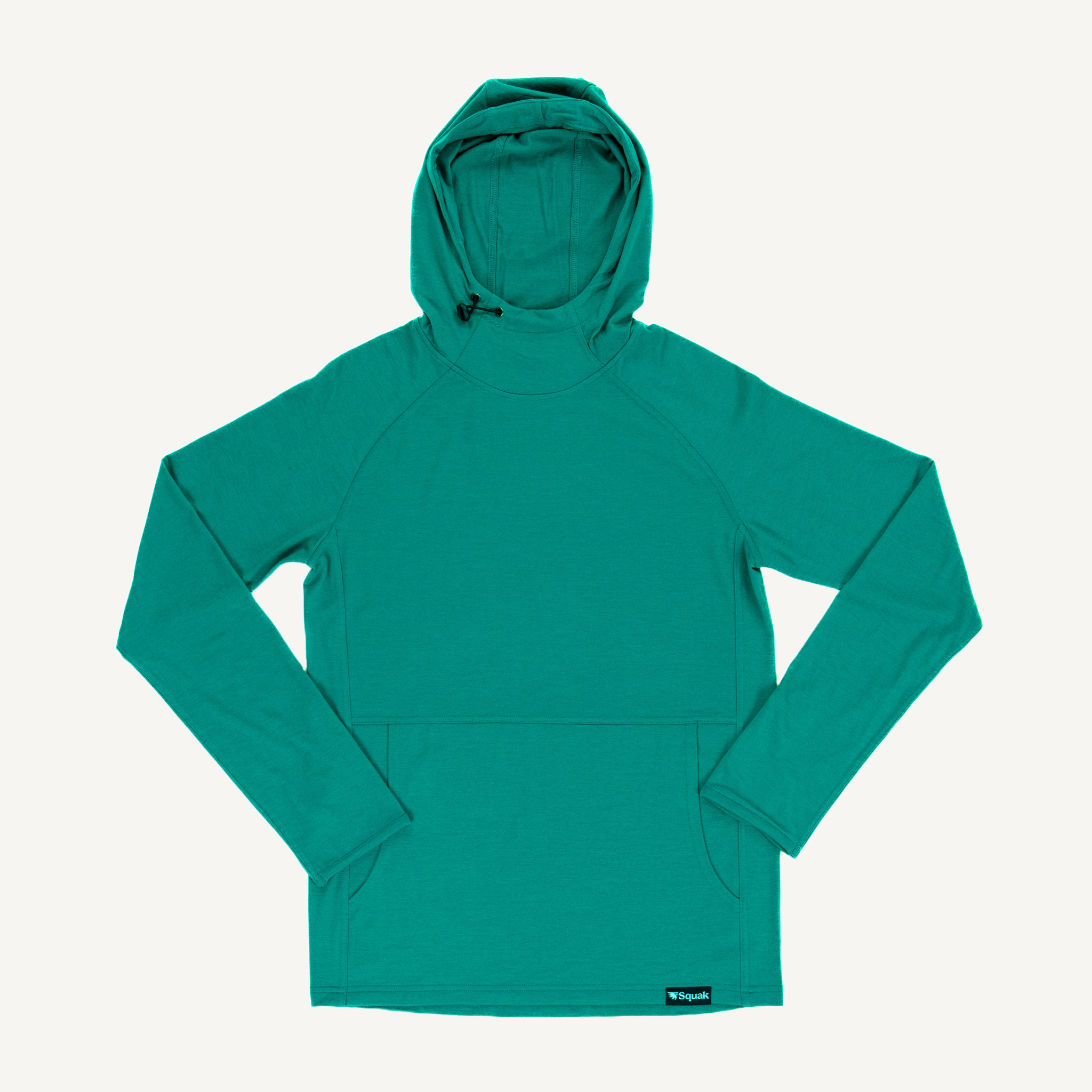 Men's Woolie Chelan Teal Merino Wool Hoodie 