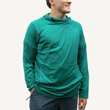 Men's Woolie Chelan Teal Merino Wool Hoodie 