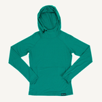 Women's Woolie Chelan Teal Merino Wool Hoodie 
