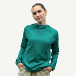 Women's Woolie Chelan Teal Merino Wool Hoodie 