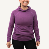 Women's Payette Purple Grid Fleece Hoodie