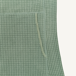 Women's Sage Green Grid Fleece Hoodie