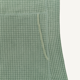 Women's Sage Green Grid Fleece Hoodie