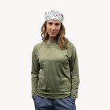women's sun hoodie lichen green