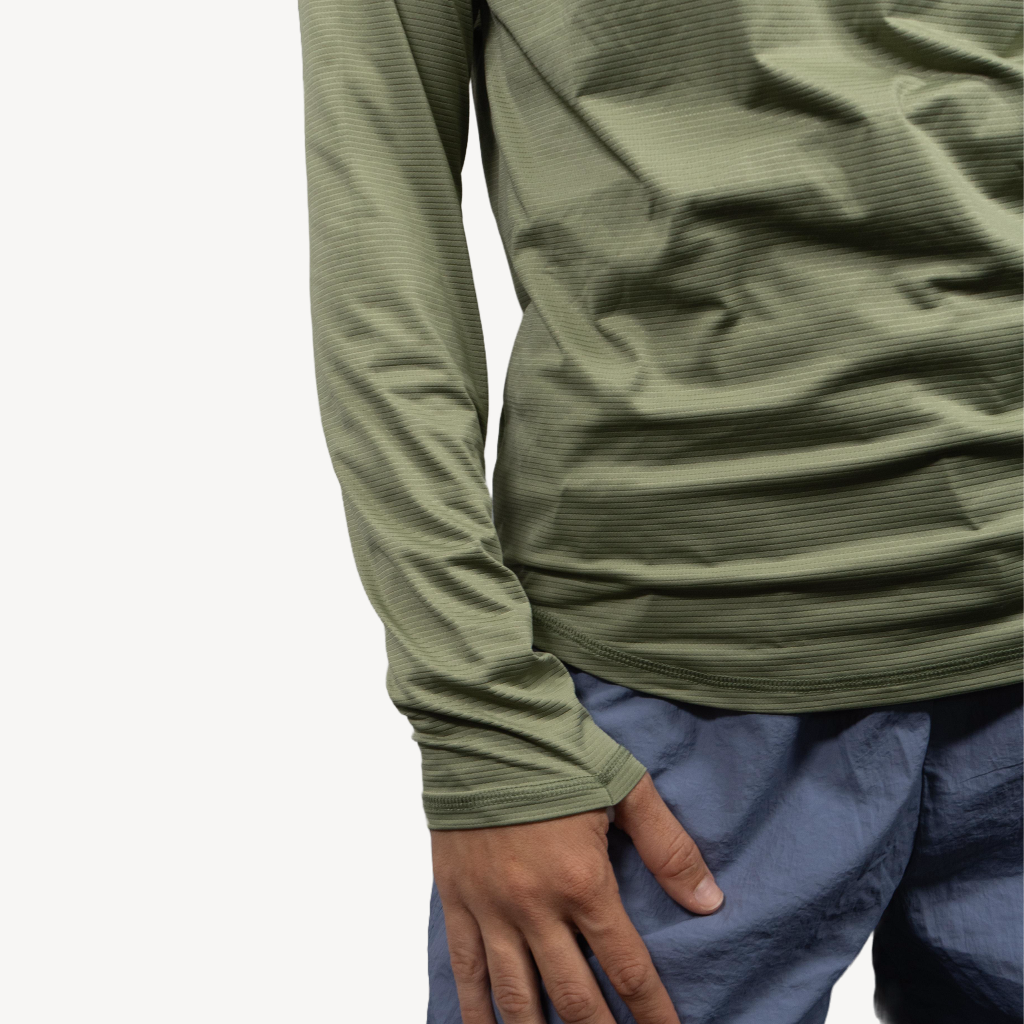 women's sun hoodie lichen green