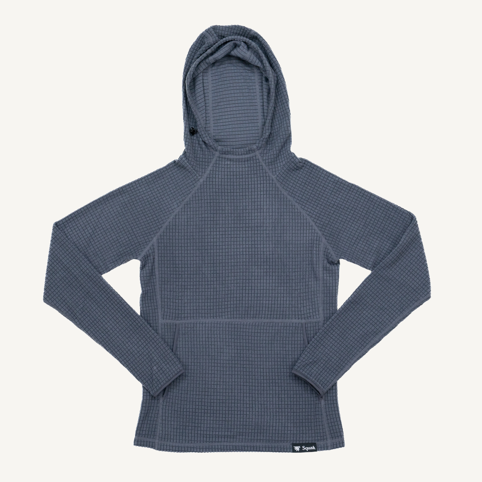 Women's Puget Grey Grid Fleece Hoodie