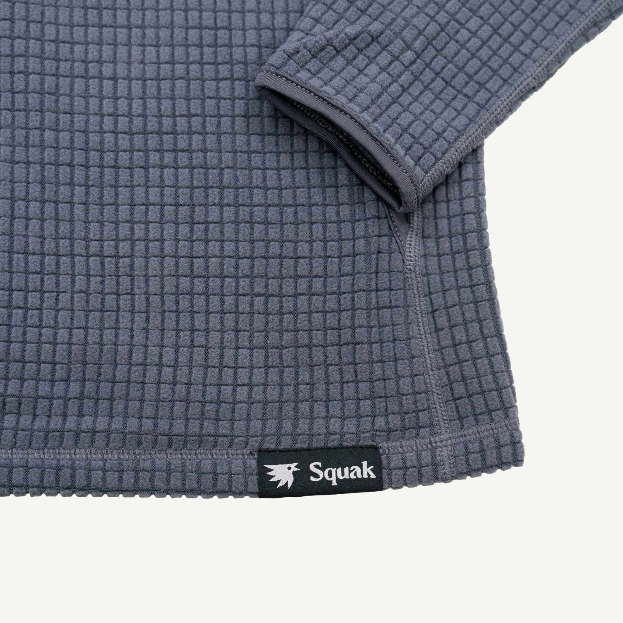 Women's Puget Grey Grid Fleece Hoodie