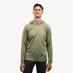 men's sun hoodie lichen green