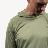 men's sun hoodie lichen green