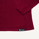 Women's Alder Red Grid Fleece Hoodie