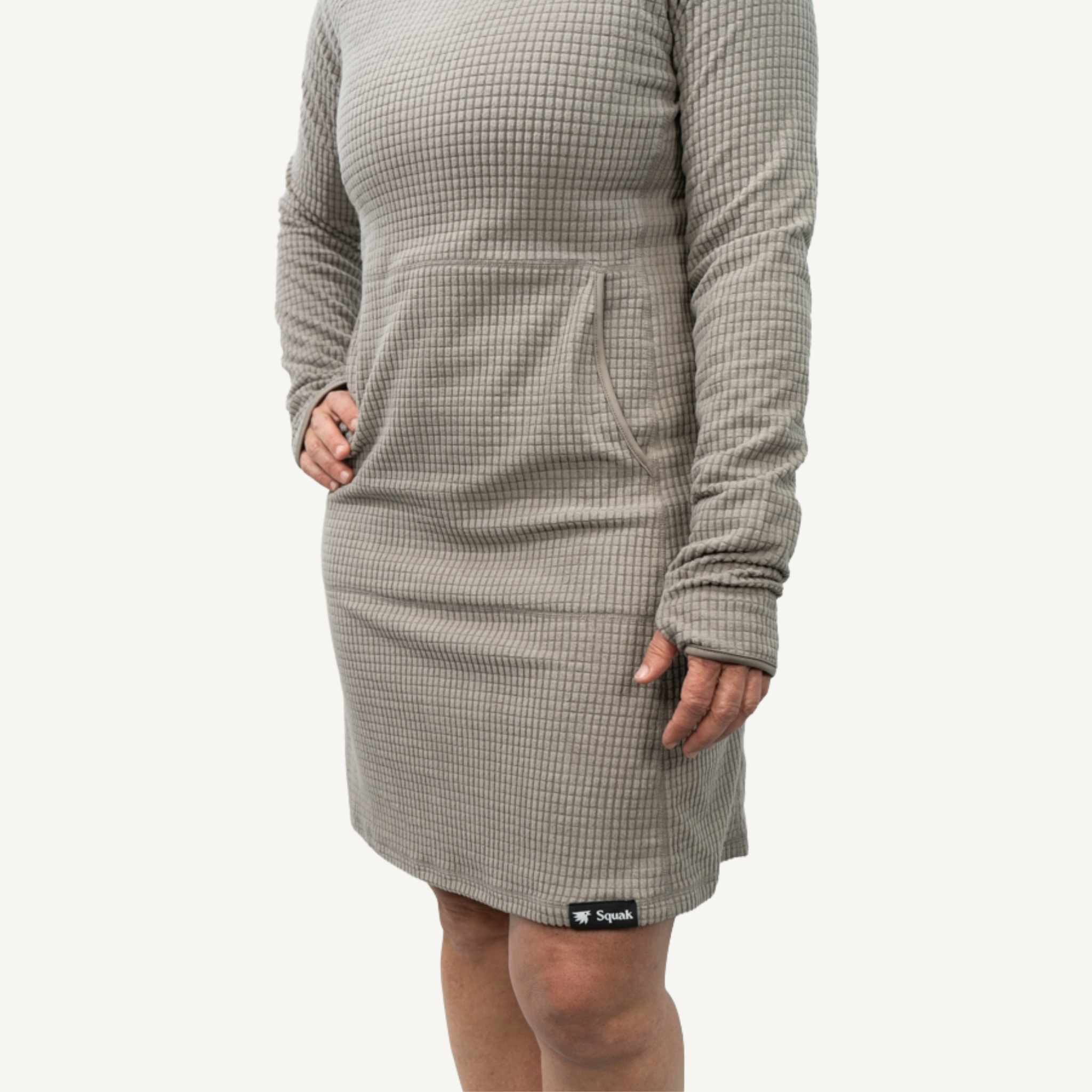 fleece dress Women's Grid Fleece Camp Dress – Squak