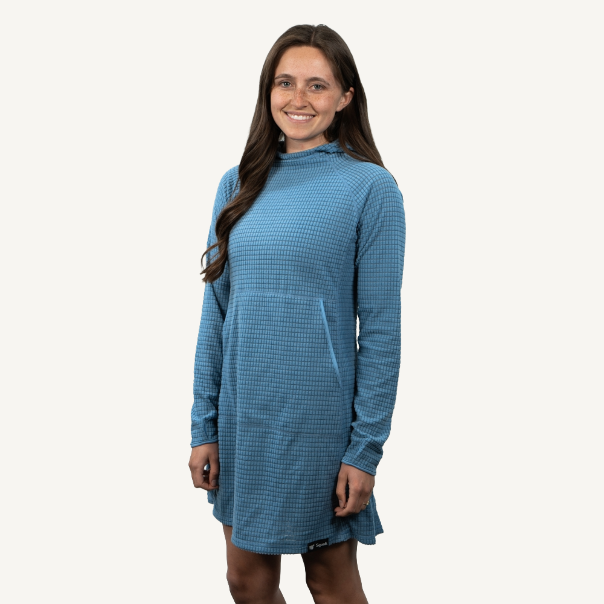Women's Grid Fleece Camp Dress Squak Women's Grid Fleece Camp Dress Squak