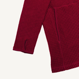 Women's Alder Red Grid Fleece Hoodie