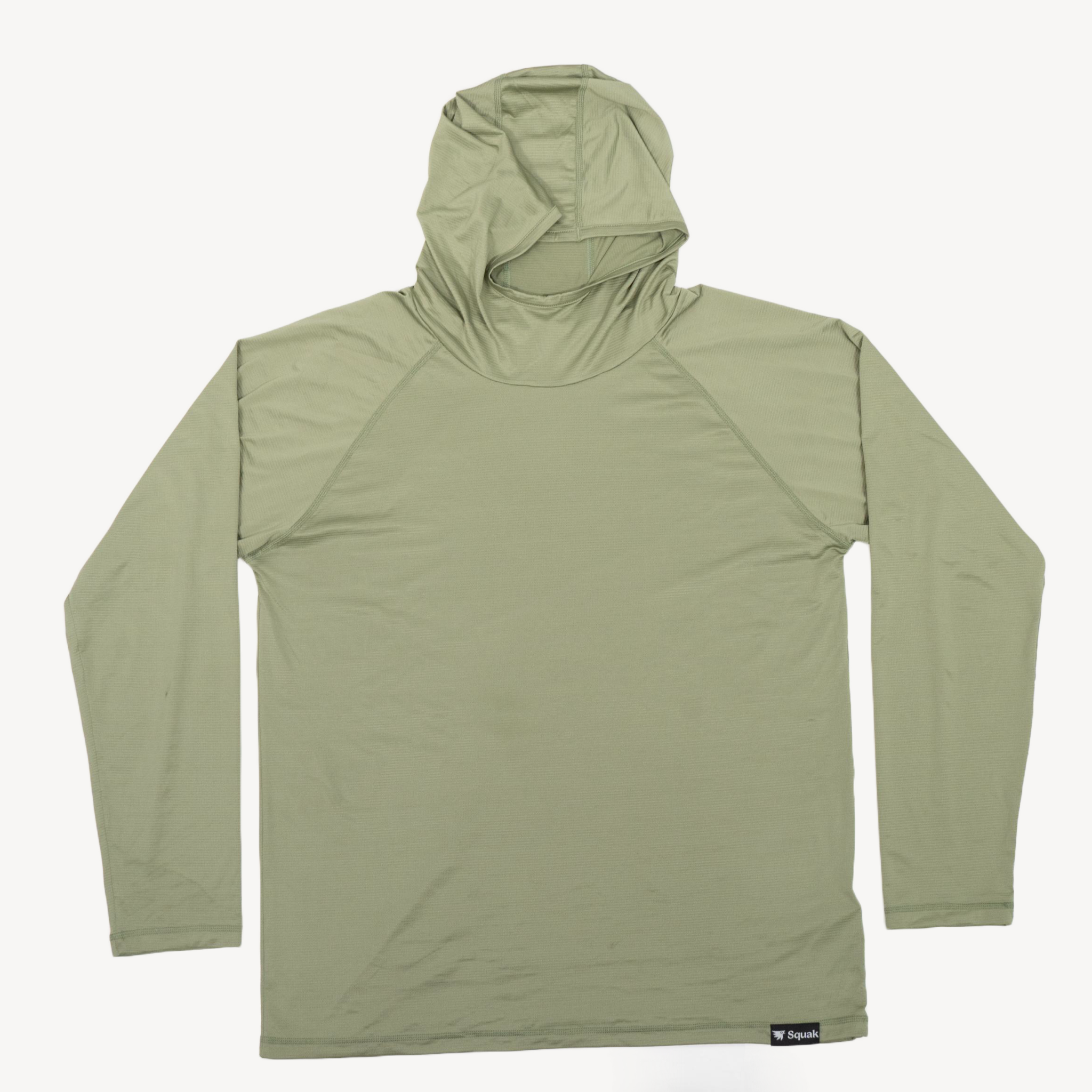 men's sun hoodie lichen green