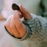 Lil' Squak Sage Green Grid Fleece Hoodie Lifestyle 3