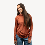 women's sun hoodie moab clay