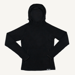 Women's Black Obsidian Grid Fleece Hoodie