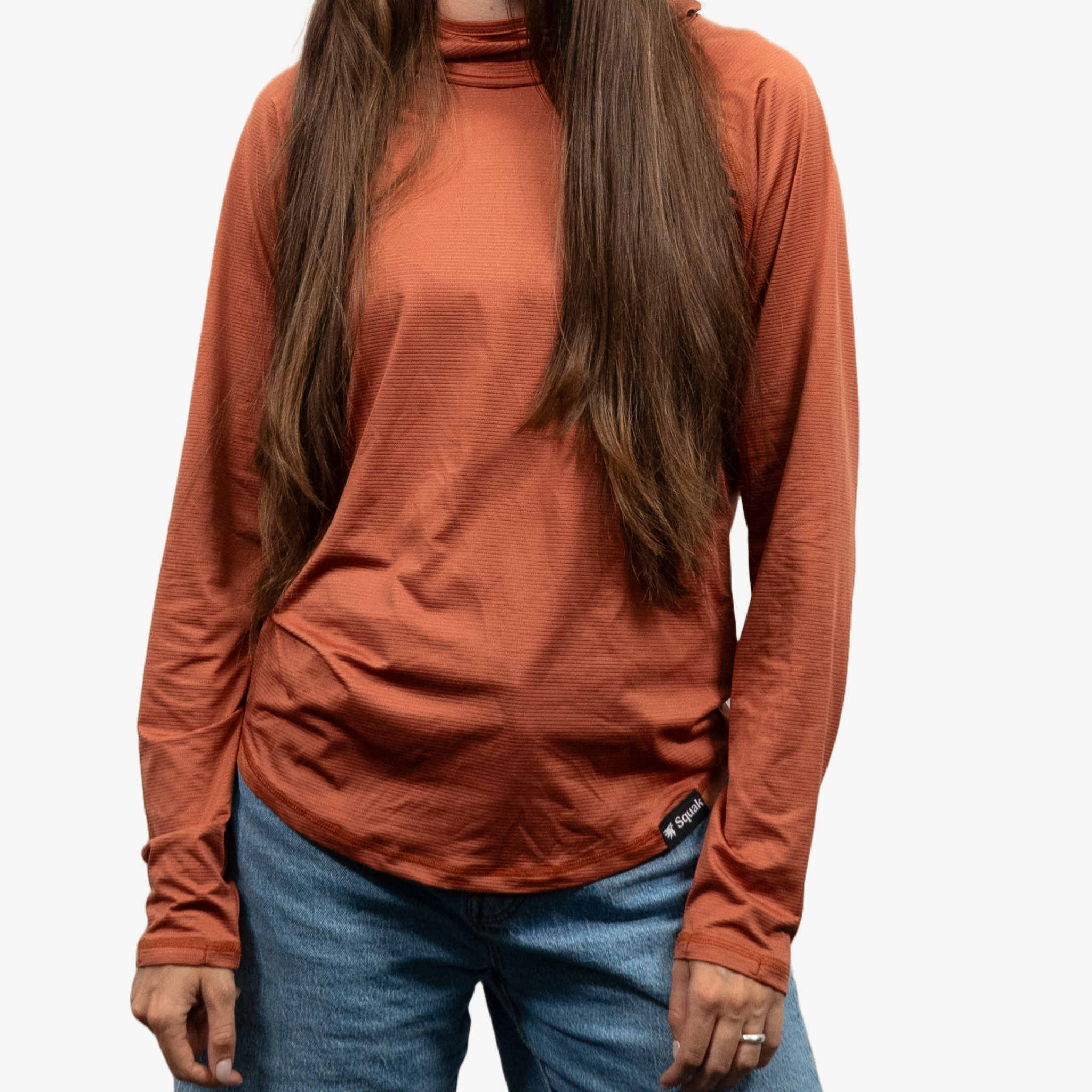 women's sun hoodie moab clay