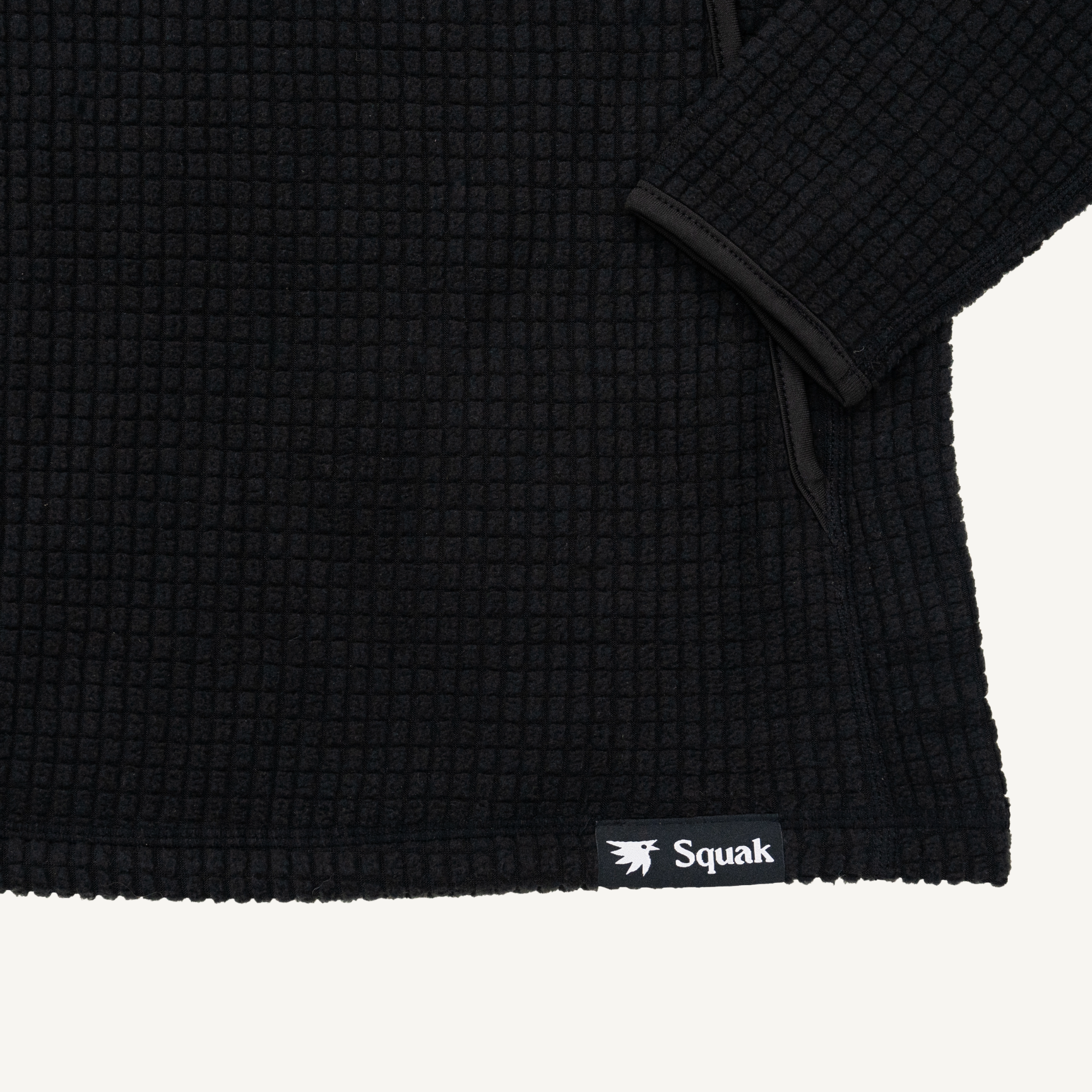 Women's Black Obsidian Grid Fleece Hoodie