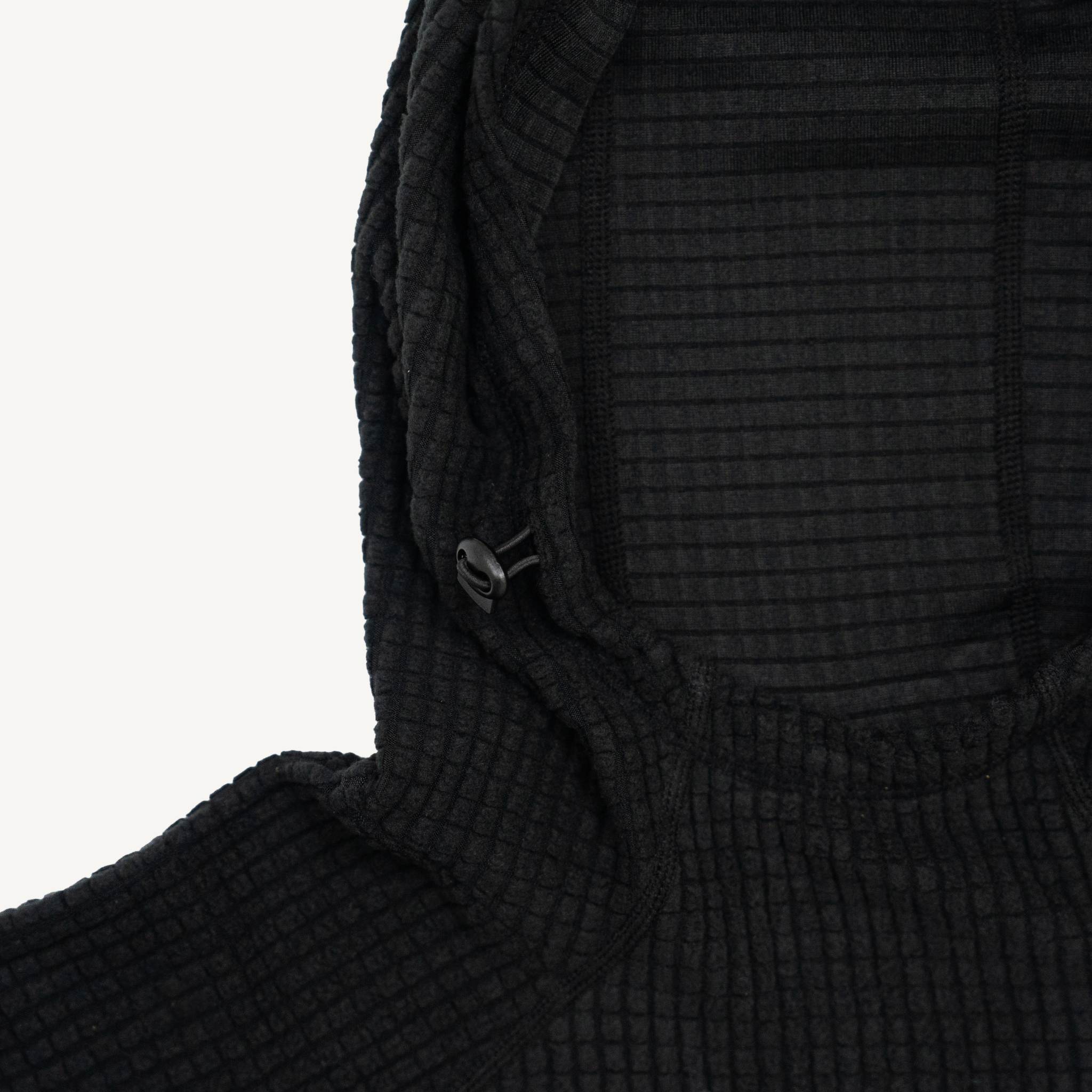 Women's Black Obsidian Grid Fleece Hoodie
