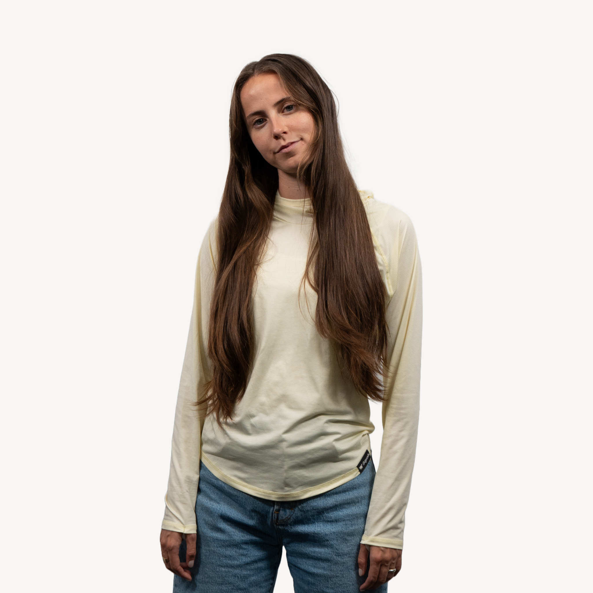 women's sun hoodie mellow yellow