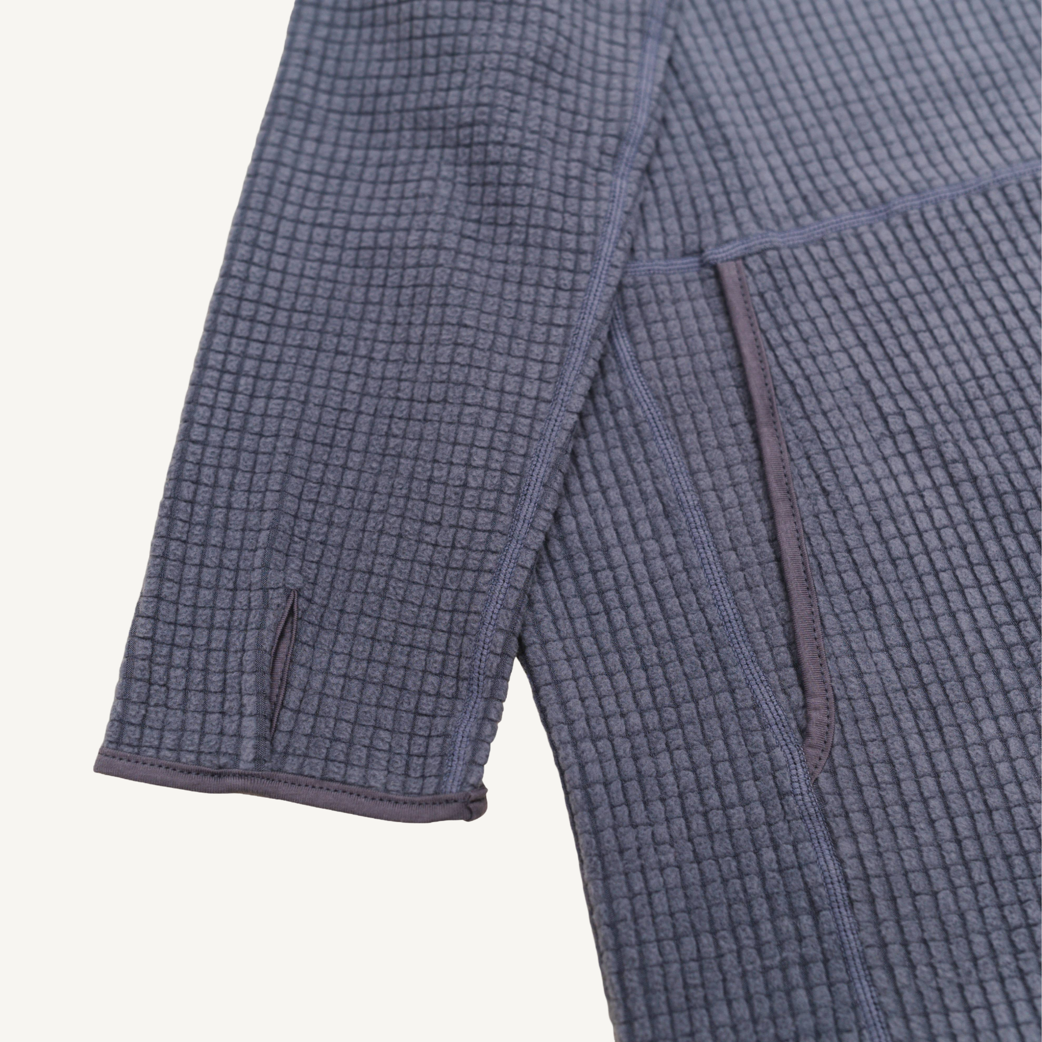 Men's Puget Grey Grid Fleece Hoodie