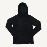 Men's Obsidian Black Grid Fleece Hoodie