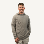 Men's Buck Beige Grid Fleece Hoodie