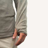 Men's Buck Beige Grid Fleece Hoodie