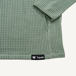 Men's Sage Green Grid Fleece Hoodie