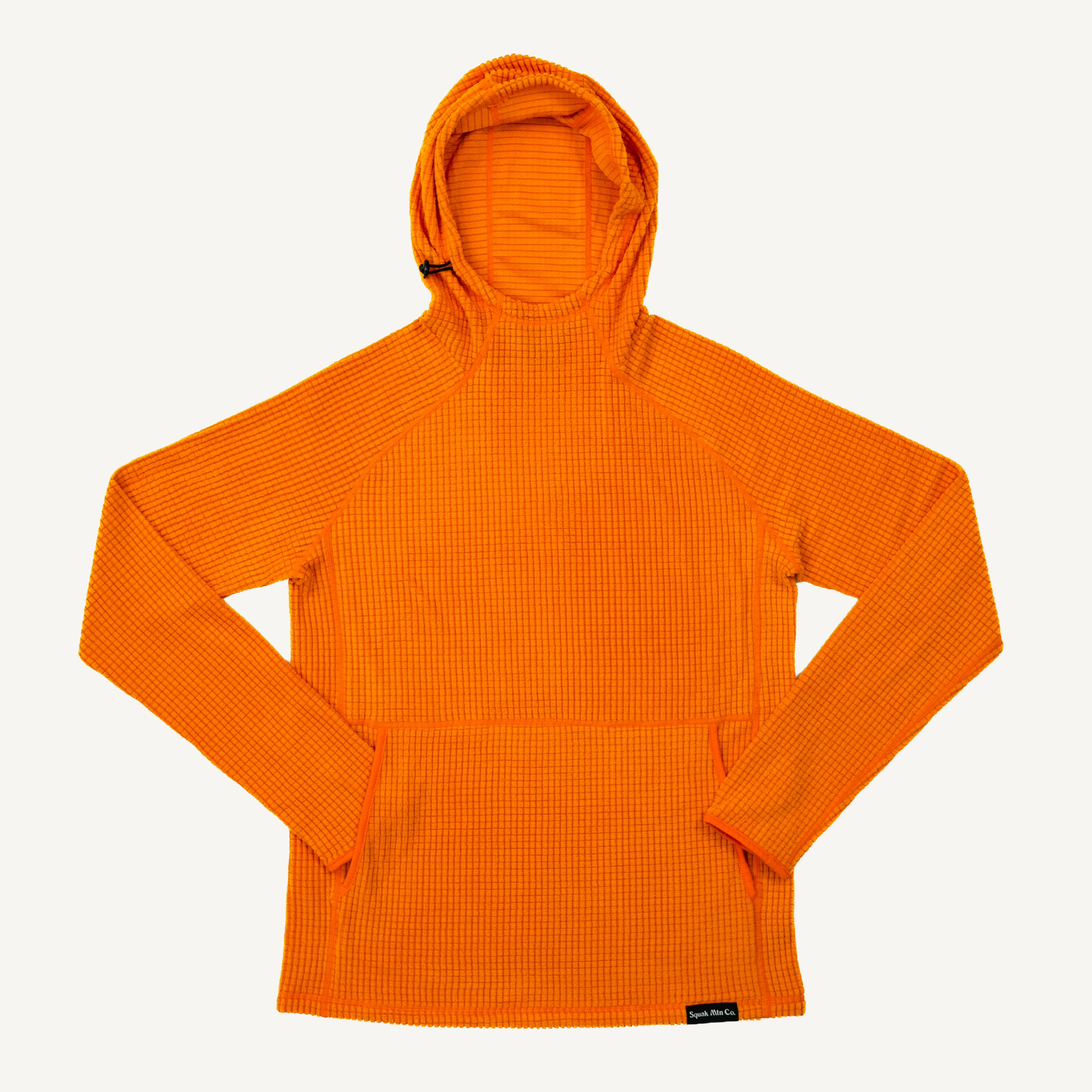 Men's Tiger Orange Grid Fleece Hoodie