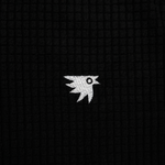 Men's Dawn Obsidian Black Grid Fleece Crewneck