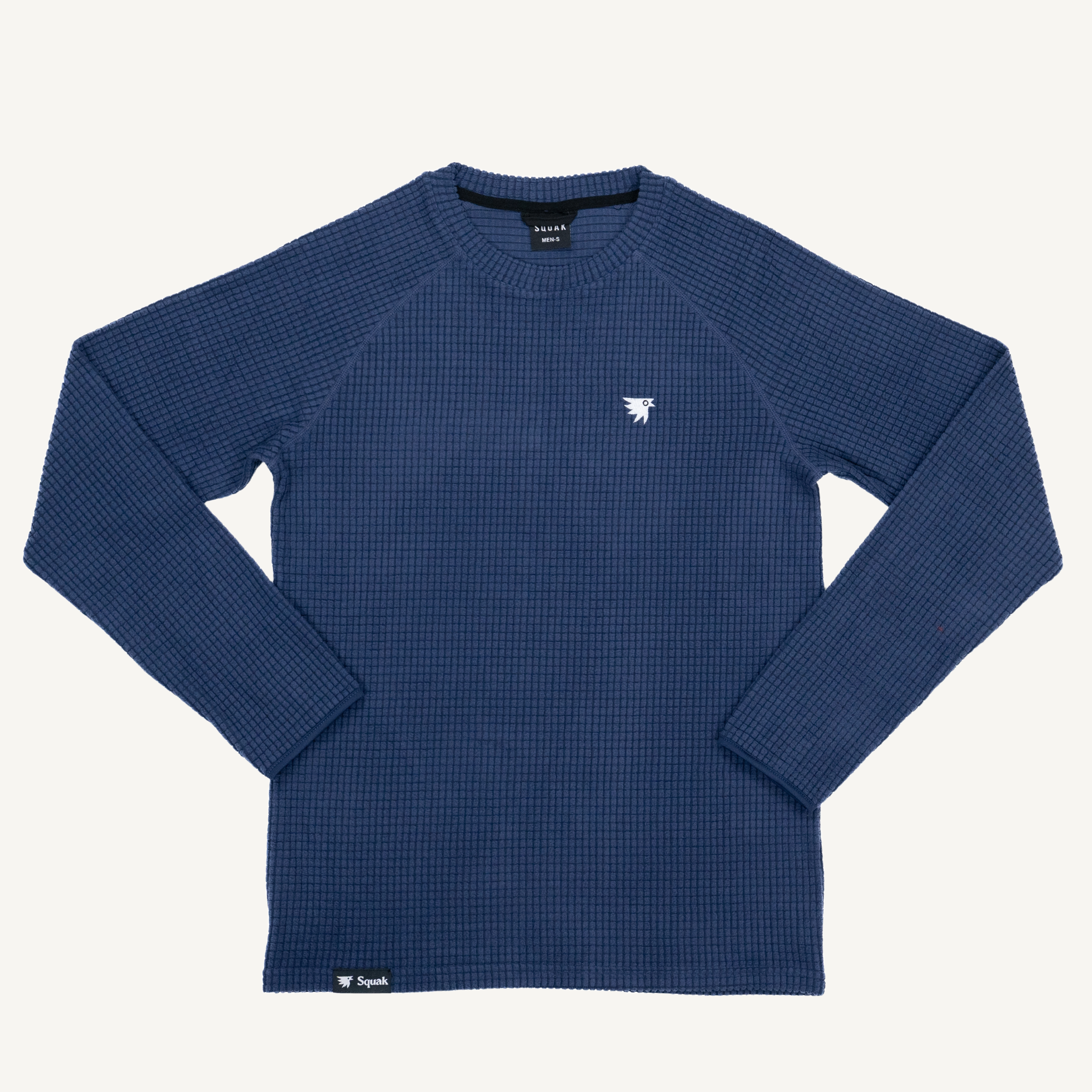 Men's Dawn Northwest Navy Grid Fleece Crewneck