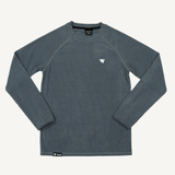 Men's Dawn Puget Grey Grid Fleece Crewneck
