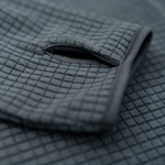 Men's Dawn Puget Grey Grid Fleece Crewneck