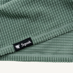 Men's Dawn Sage Green Grid Fleece Crewneck