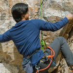 Men's Dawn Northwest Navy Grid Fleece Crewneck Lifestyle