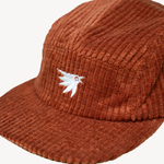 Canyon Amber grid fleece 5 panel hat 
