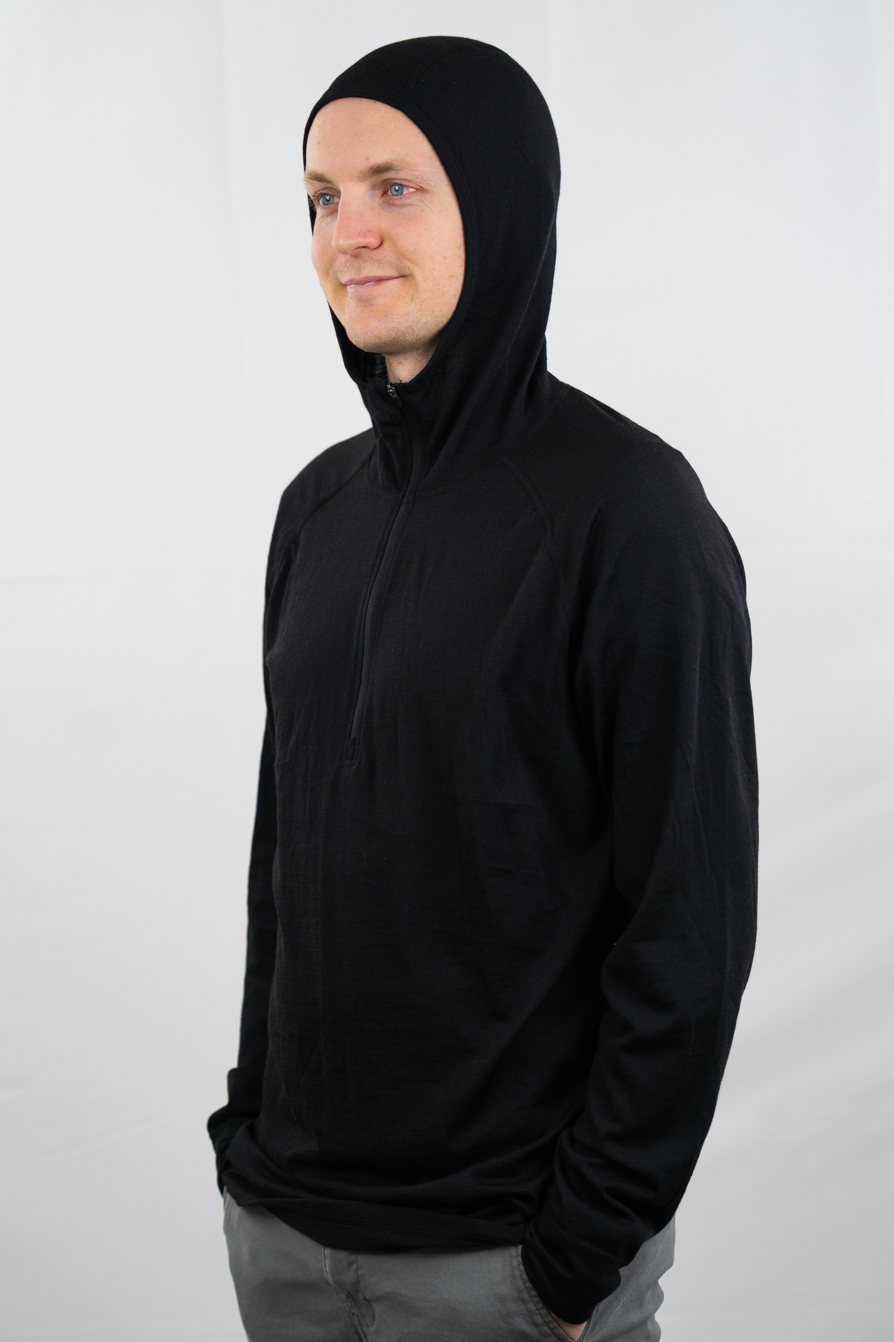 The Woolie Men s Merino Wool Base Layer Hoodie