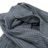 women's puget grey grid fleece joggers