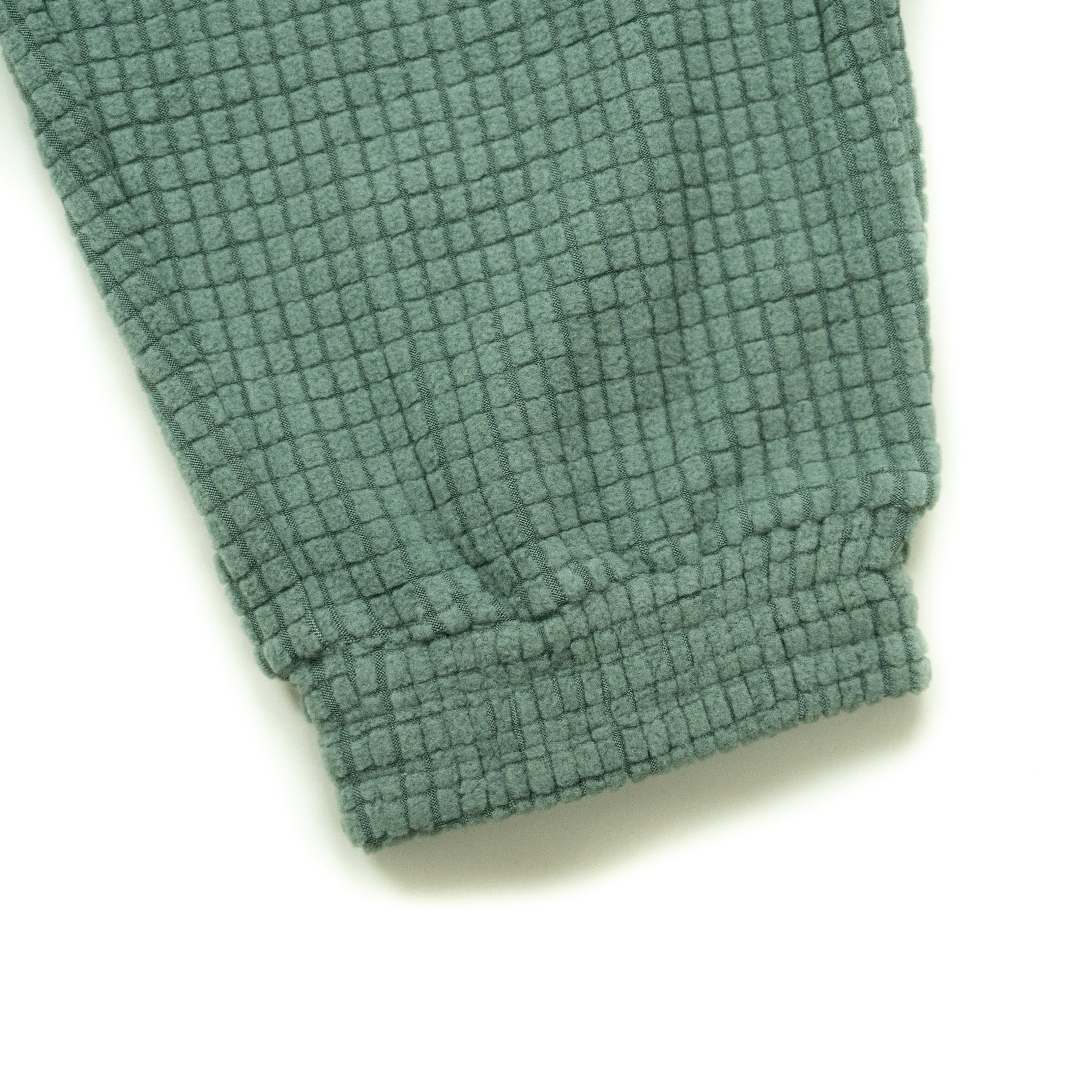 women's sage green grid fleece joggers