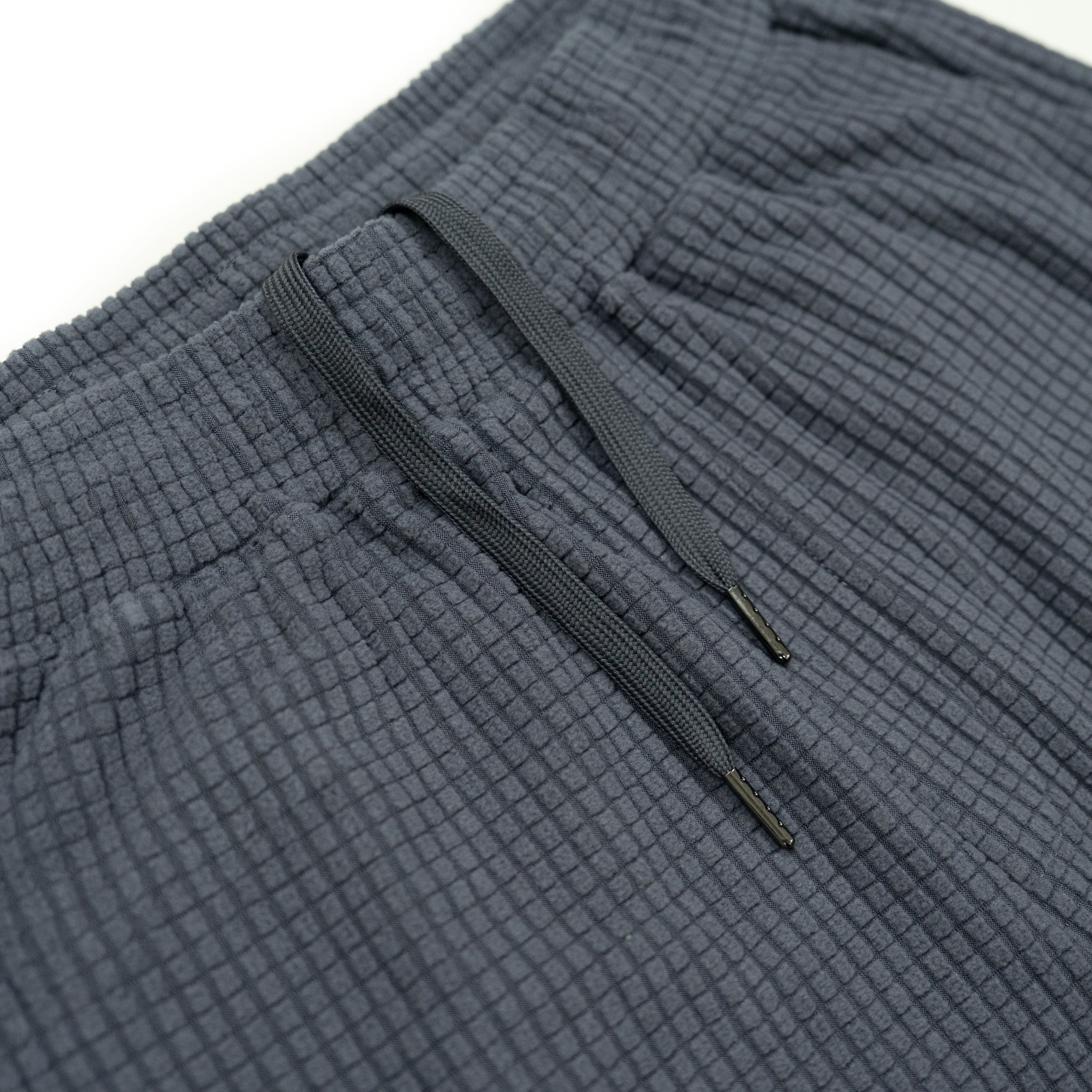Men's puget grey grid fleece joggers