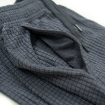 Men's puget grey grid fleece joggers