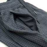 Men's puget grey grid fleece joggers