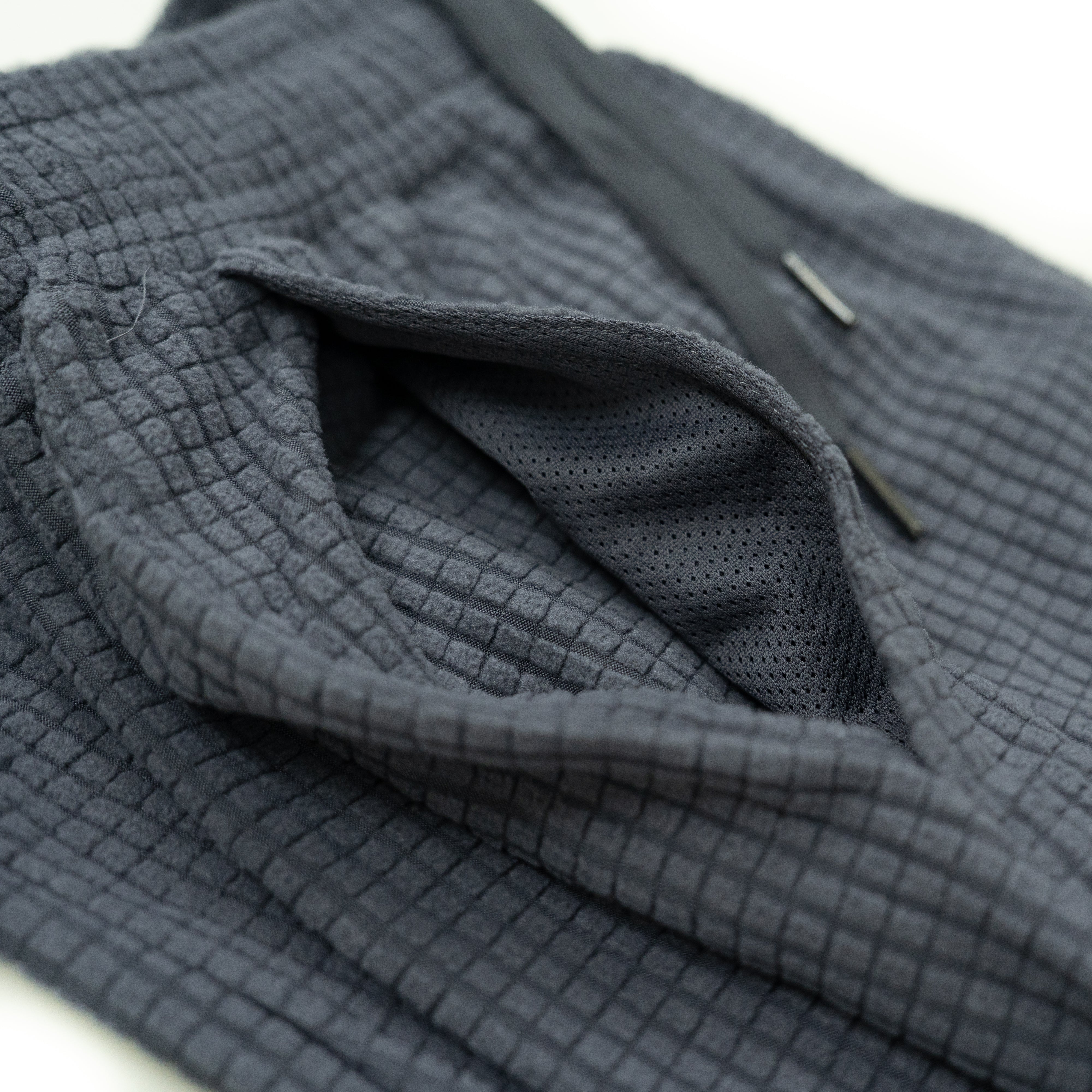 Men's puget grey grid fleece joggers