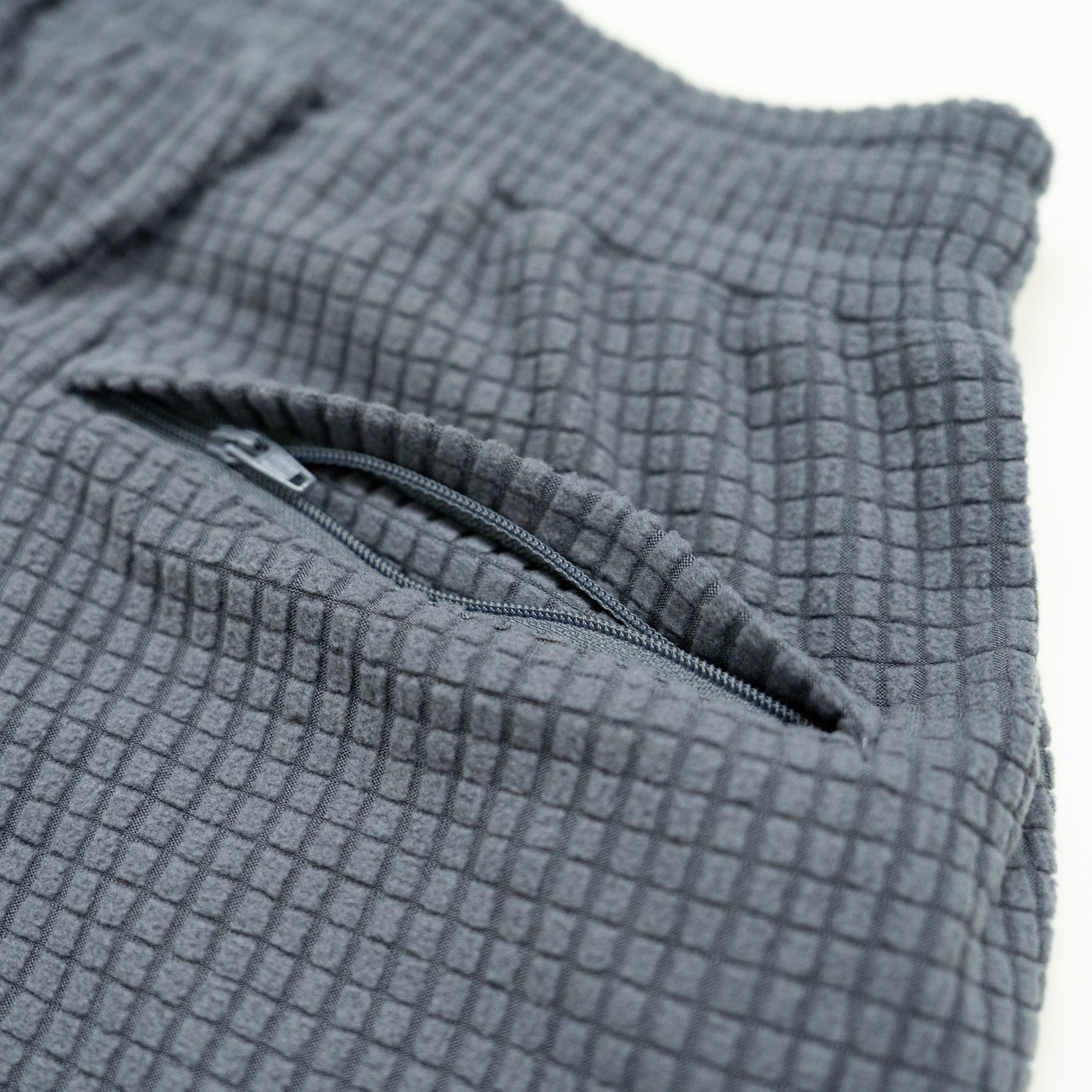 women's puget grey grid fleece joggers