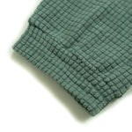Men's sage green grid fleece joggers