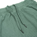 Men's sage green grid fleece joggers